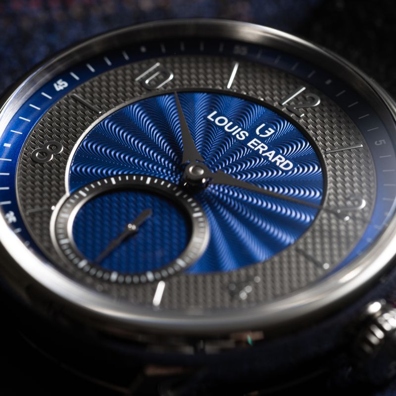 Petite Seconde Guilloché Anthracite Blue