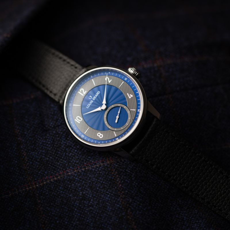 Petite Seconde Guilloché Anthracite Blue