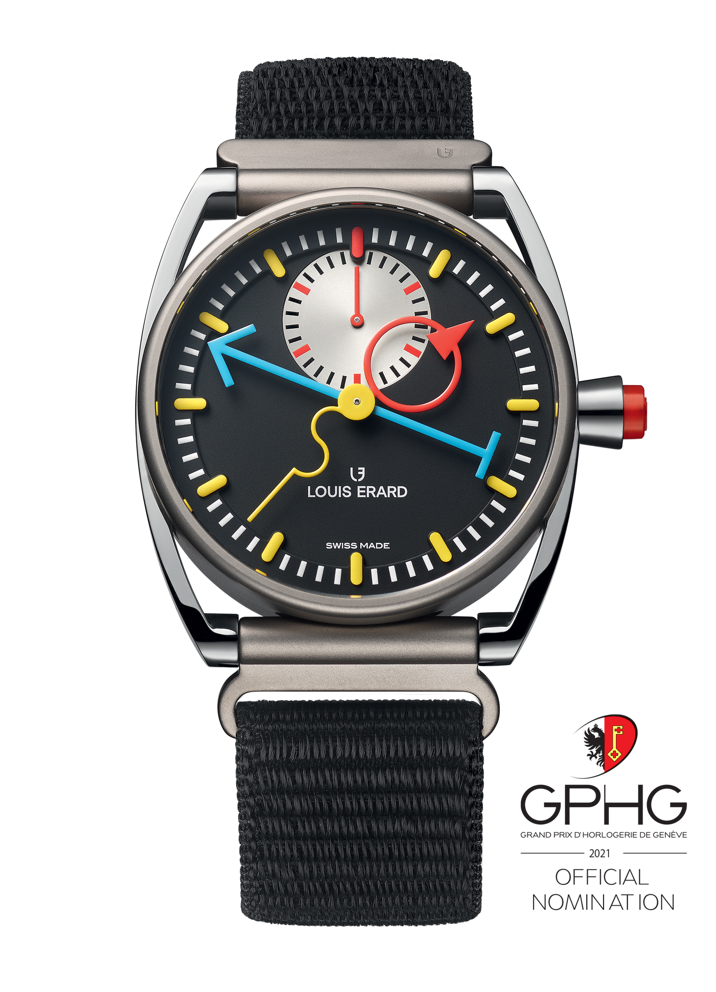 Le Chrono Monopoussoir Louis Erard x Alain Silberstein
