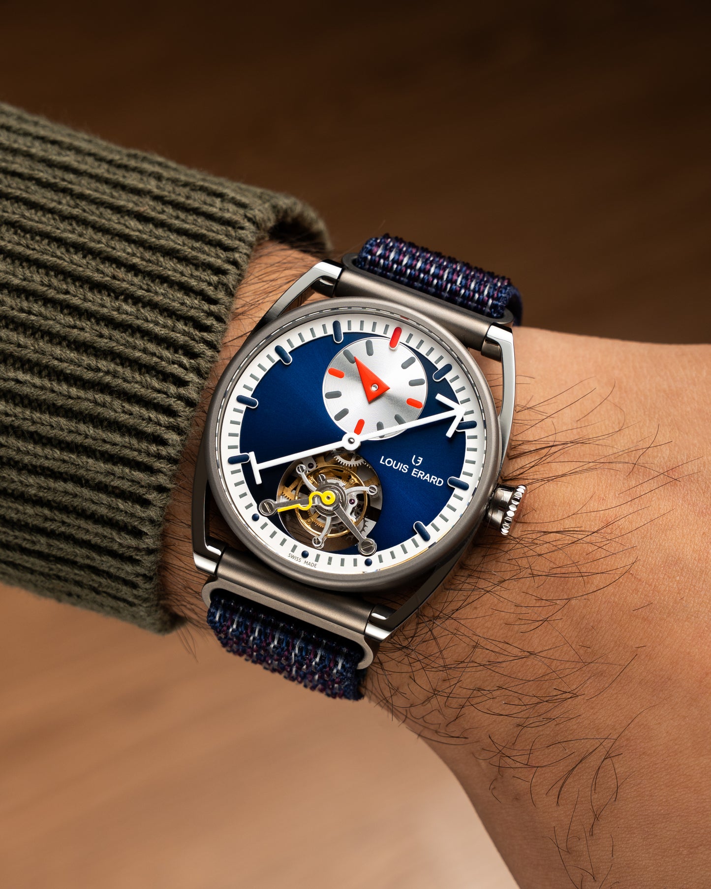 Le Régulateur Tourbillon Louis Erard x Alain Silberstein Blue