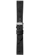 Black ostrich leather strap - Standard size