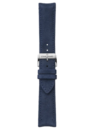 Oceania blue calf nubuck leather strap BVA35
